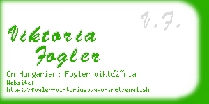 viktoria fogler business card